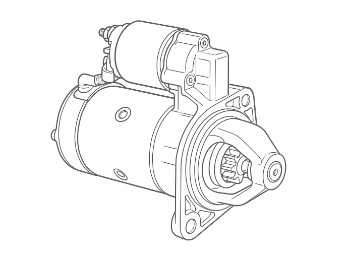 Electromotor  Ford C-Max 1 [Fabr 2007-2010] 3M5T-11000-CG 1.6 TDCI DV6T   66KW / 90CP