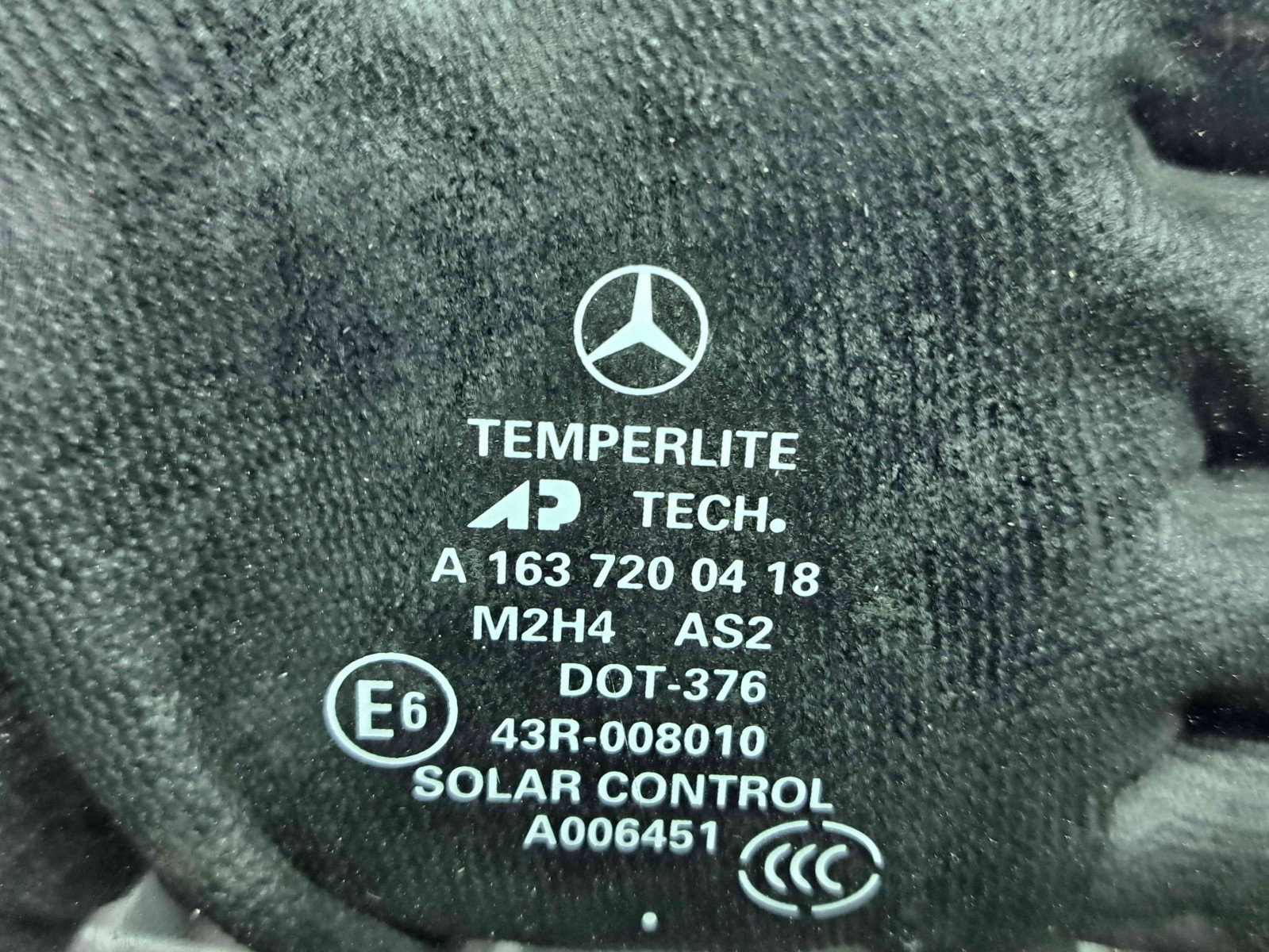 Geam usa dreapta fata Mercedes Clasa ML (W163) [Fabr 1998-2005] OEM - imagine 2