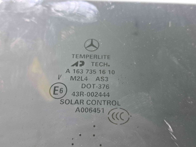 Geam usa dreapta spate Mercedes Clasa ML (W163) [Fabr 1998-2005] OEM