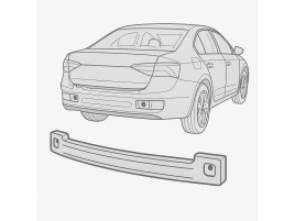 Armatura bara spate Opel Astra H [Fabr 2004-2009] 1.9 CDTI Z19DTH 110 KW / 150 CP