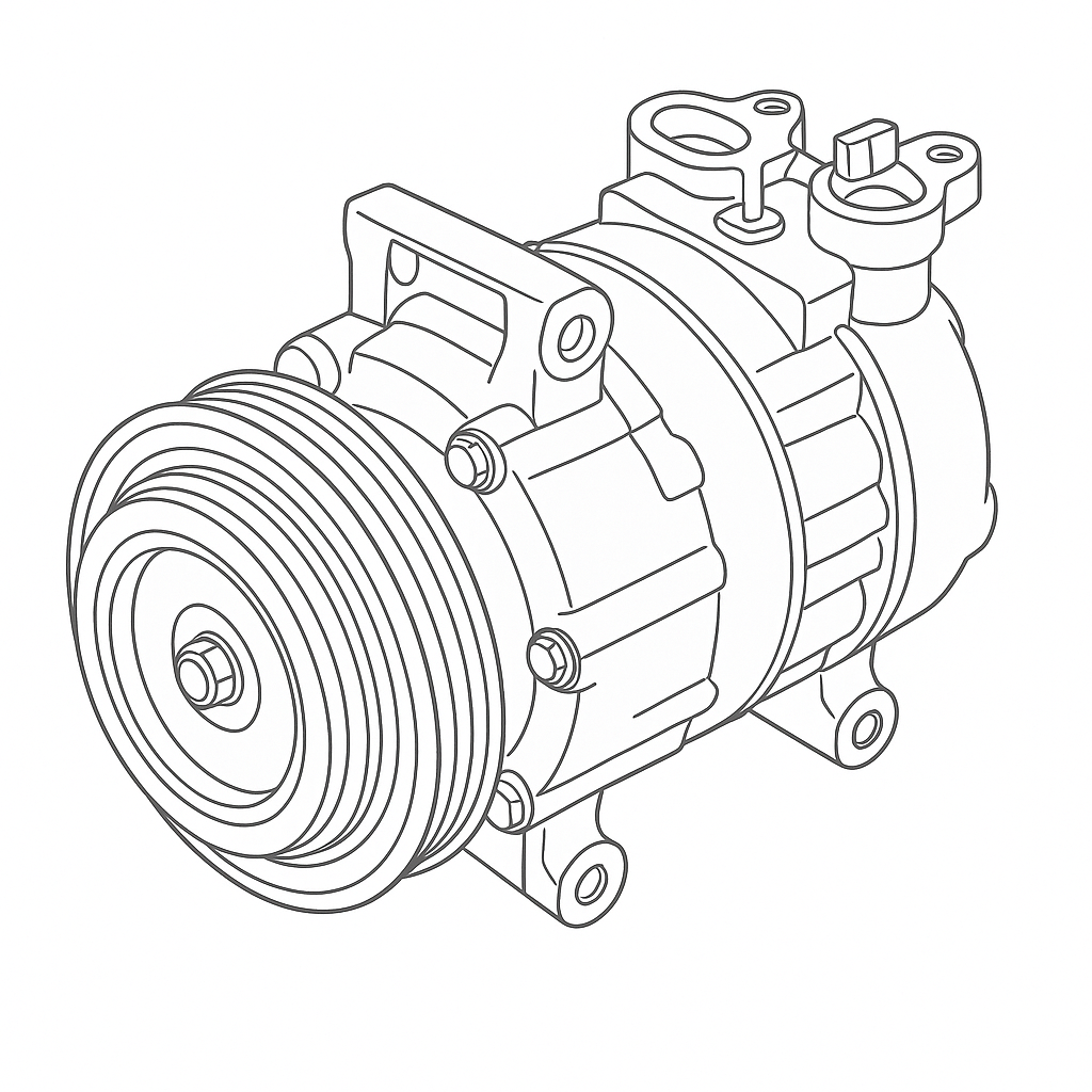 Compresor clima Opel Vectra C [Fabr 2003-2008] 13197197 1.9 CDTI Z19DT 88KW / 120CP