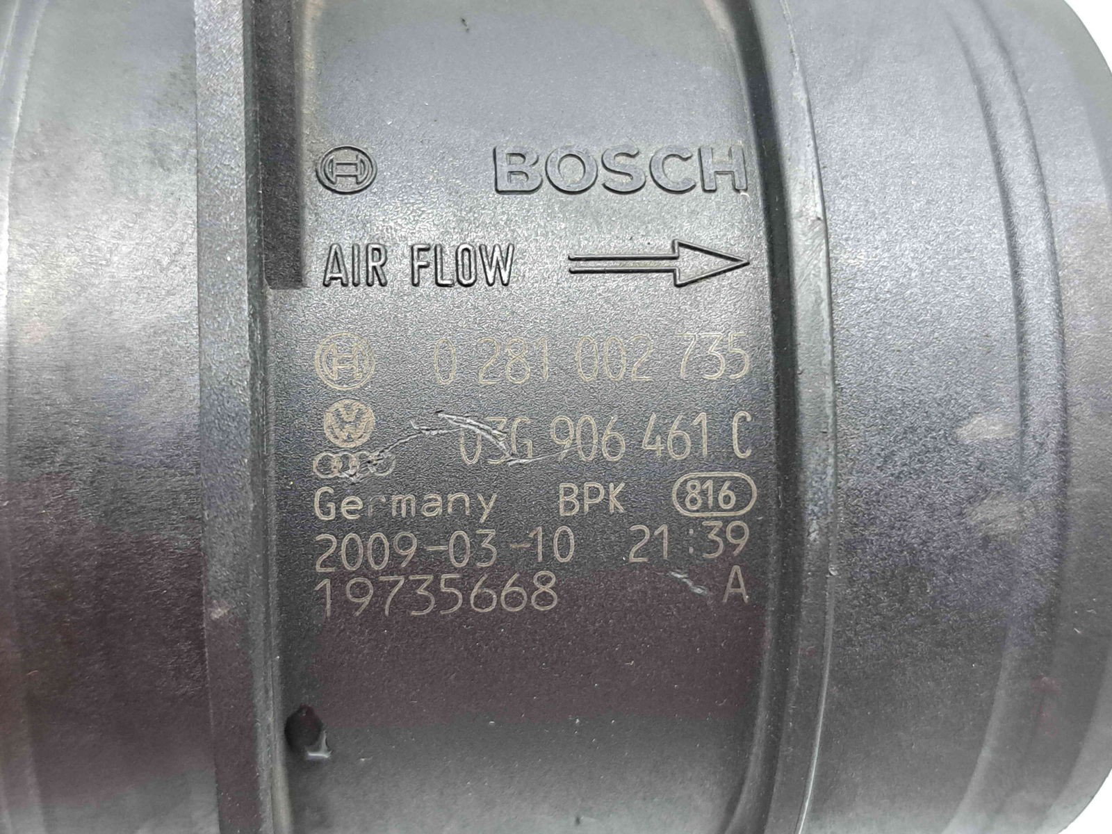 Debitmetru aer AUDI A5 (8T3) [Fabr 2007-2015] 03G906461C 2.0 TDI CBAB 103KW / 140CP - imagine 2