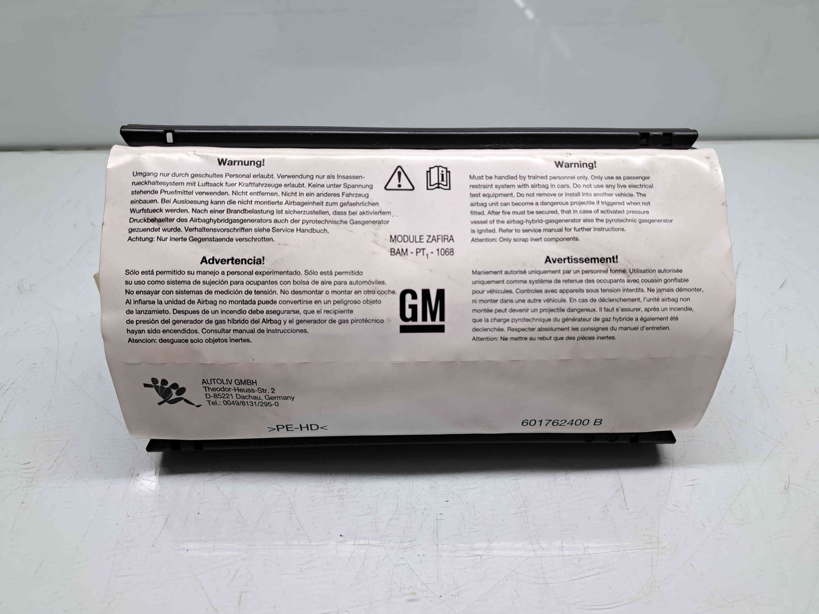 Airbag pasager Opel Zafira B (A05) facelift [Fabr 2006-2011] 13111177 - imagine 1