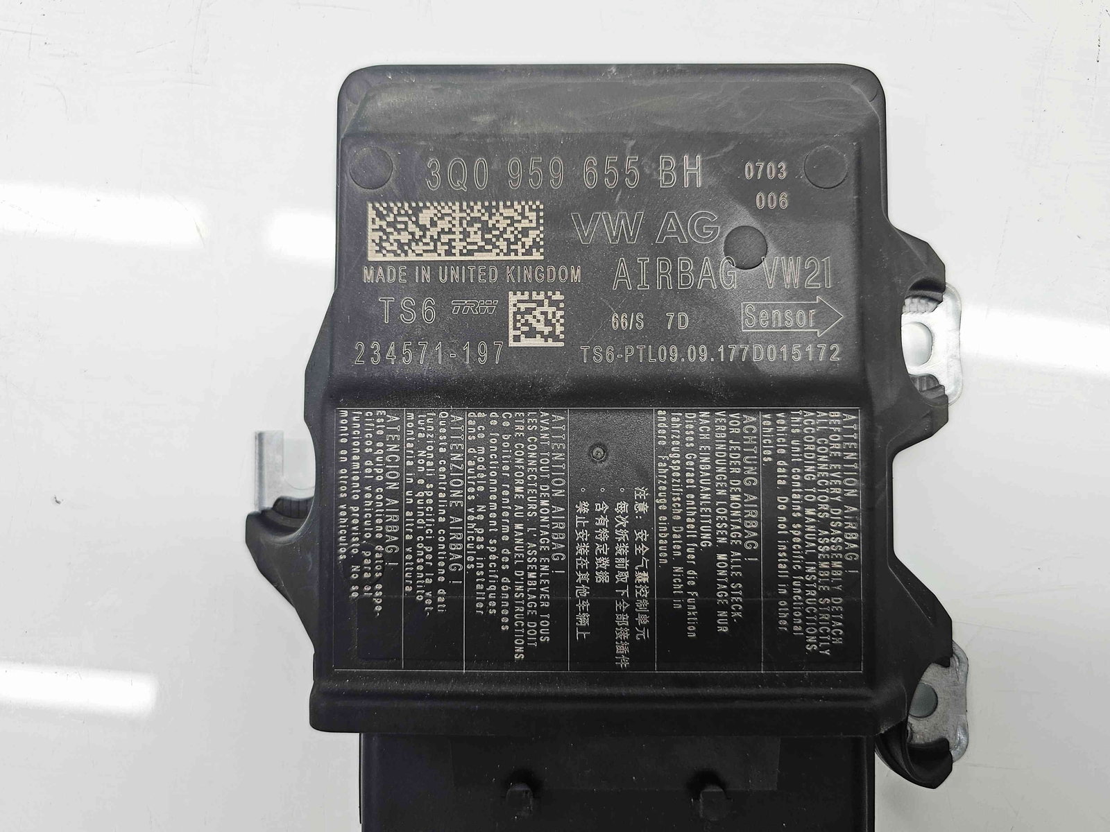 Calculator airbag Seat Leon ST Combi (5F8) [Fabr 2013-2018] facelift 3Q0959655BH 1.4 TSI CZEA 110KW / 150CP - imagine 4