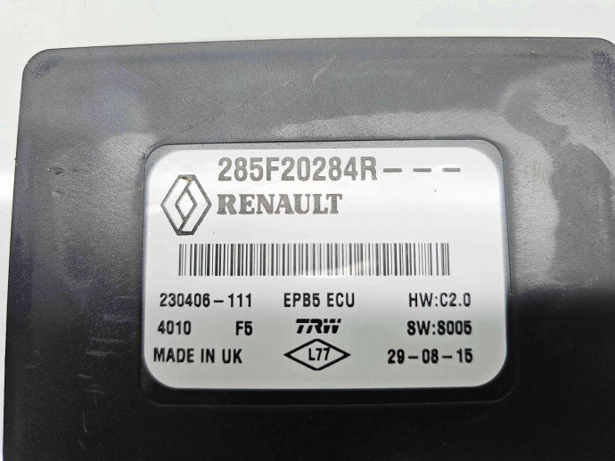 Calculator frana de mana Renault Kadjar [Fabr 2015-prezent] 285F20284R 1.5 DCI K9K646 81KW / 110CP