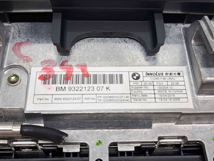  Display bord Bmw X1 (F48) [Fabr 2016-2022] 9322123-07