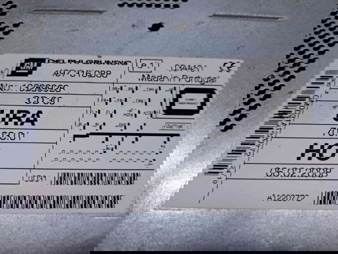  Radio CD Opel Zafira B (A05) facelift [Fabr 2006-2011] 497316088