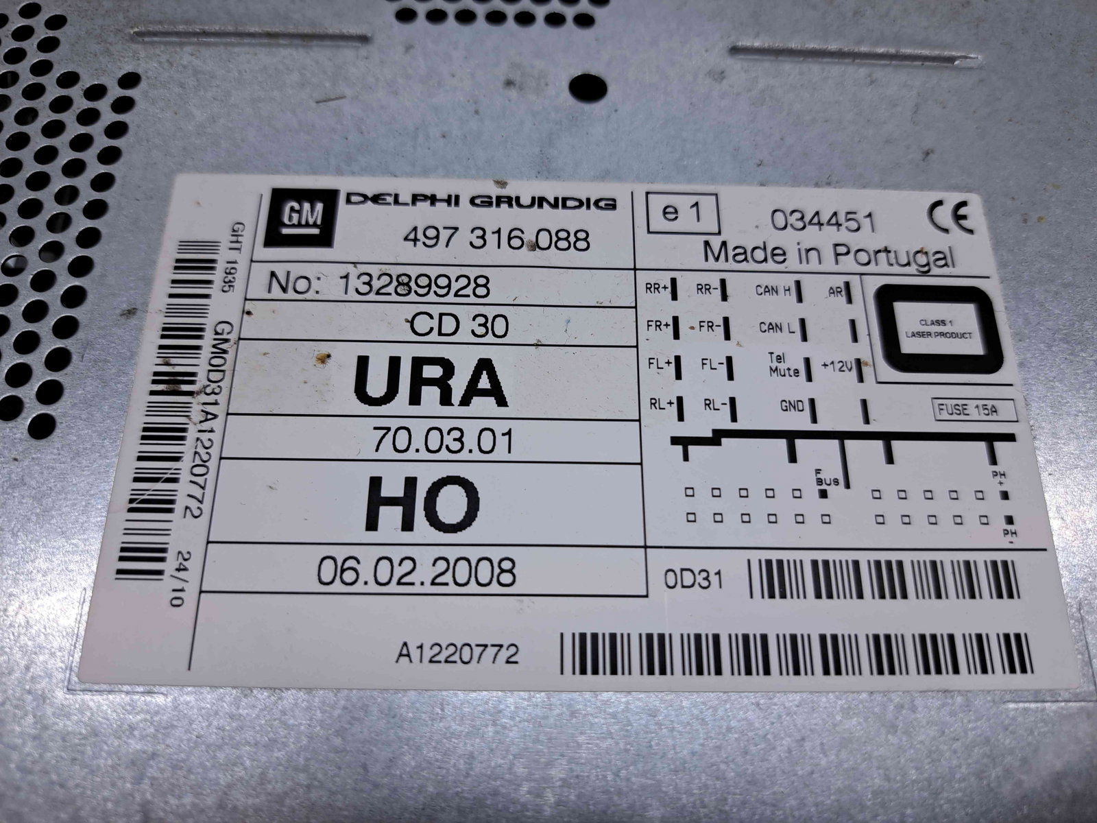 Radio CD Opel Zafira B (A05) facelift [Fabr 2006-2011] 497316088 - imagine 4