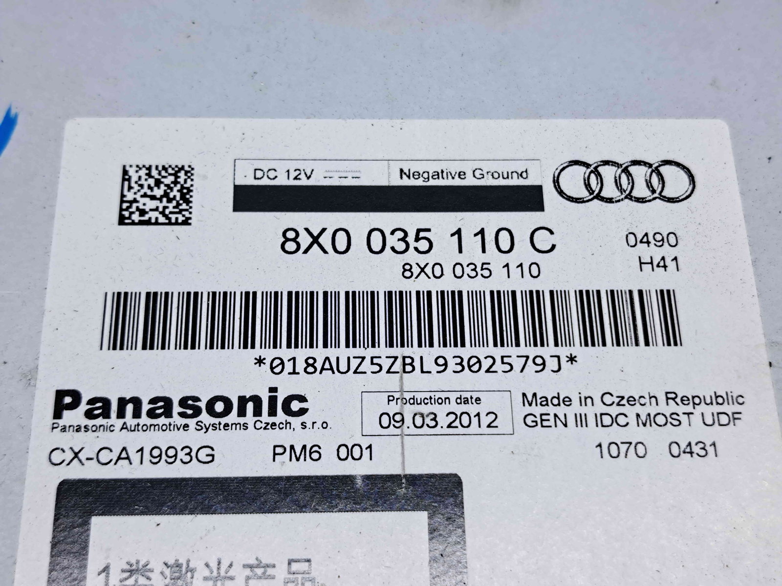 Unitate multimedia Audi A4 (8K2, B8.5) Facelift [Fabr 2008-2015] 8X0035110C - imagine 3