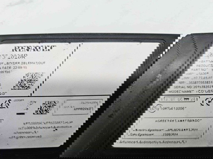  Modul bluetooth Renault Kadjar [Fabr 2015-prezent] 282752028R