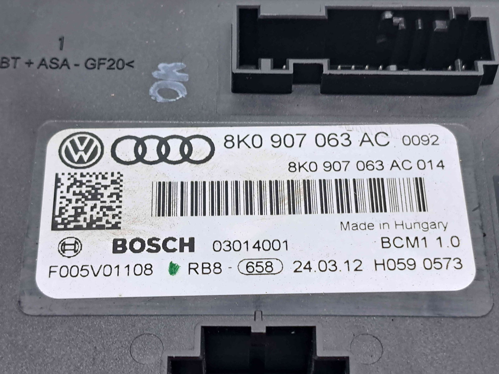 Modul confort Audi A4 (8K2, B8.5) Facelift [Fabr 2008-2015] 8K0907063AC - imagine 2