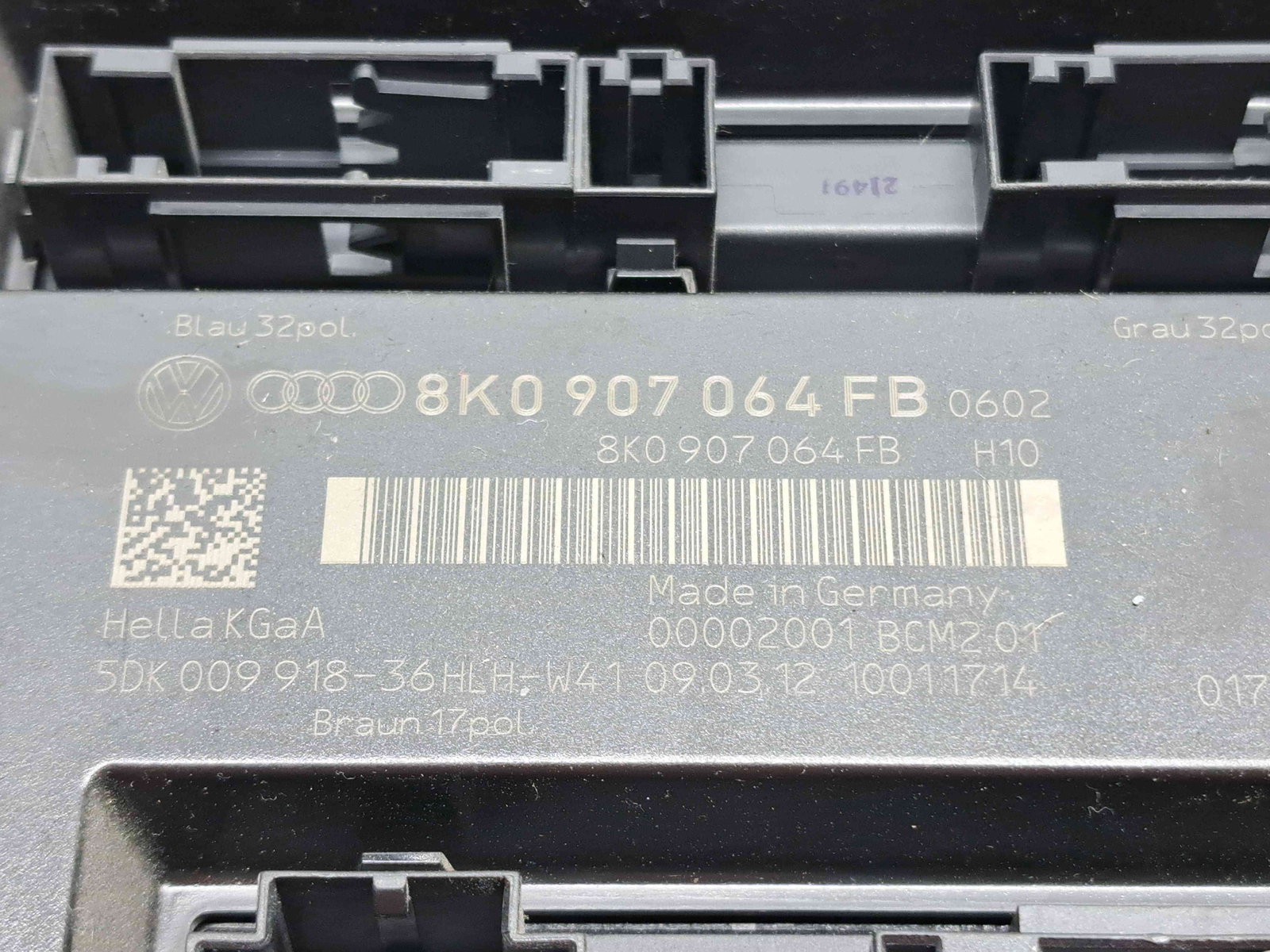 Modul confort Audi A4 (8K2, B8.5) Facelift [Fabr 2008-2015] 8K0907064FB - imagine 2