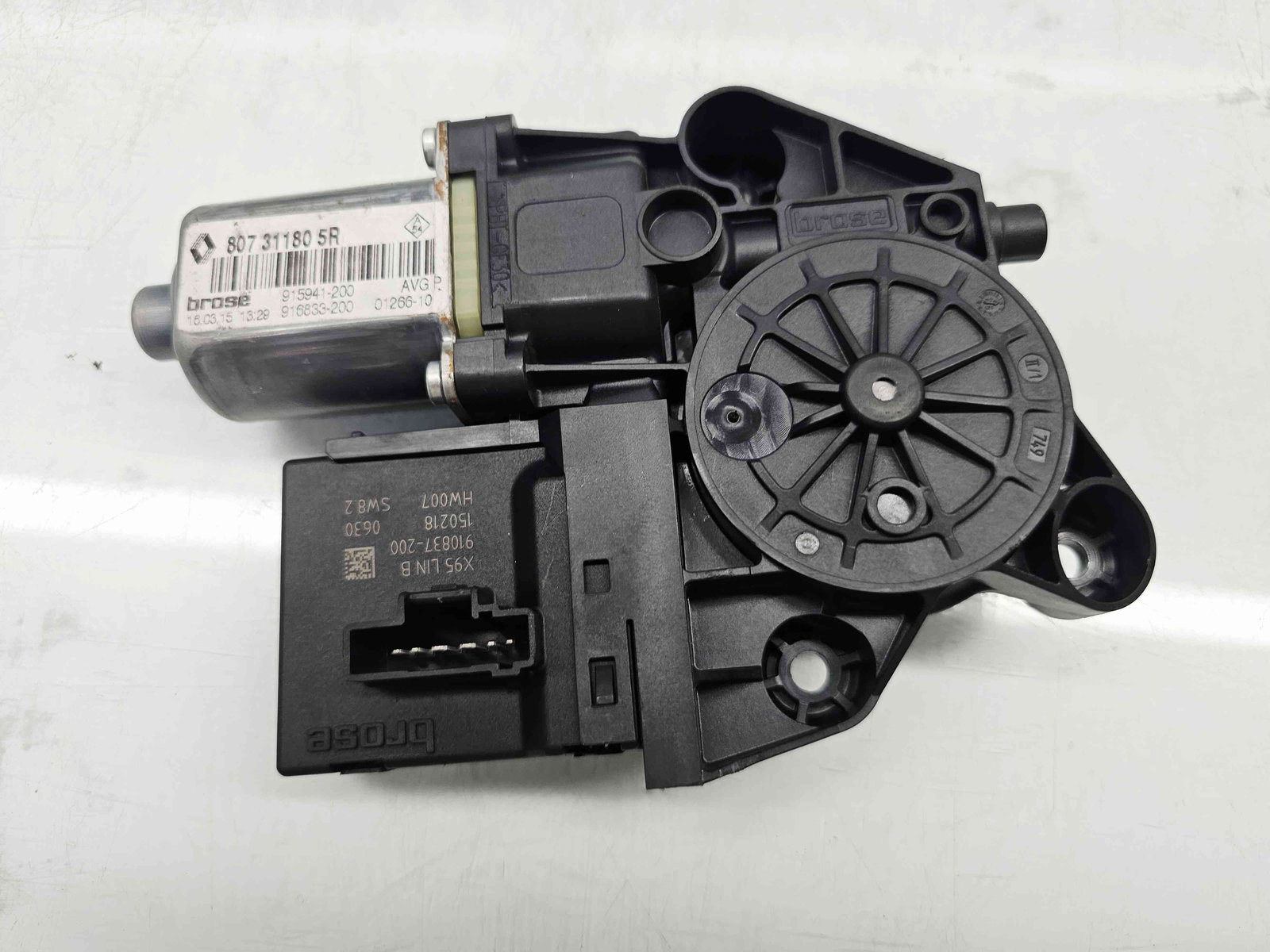 Motoras geam stanga fata Renault Scenic 3 (J95) Facelift [Fabr 2009-2015] 807311805R - imagine 3