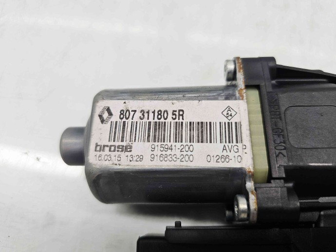 Motoras geam stanga fata Renault Scenic 3 (J95) Facelift [Fabr 2009-2015] 807311805R