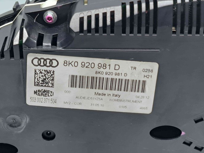  Ceas bord Audi A4 (8K5, B8) Avant [Fabr 2008-2015] 8K0920981D