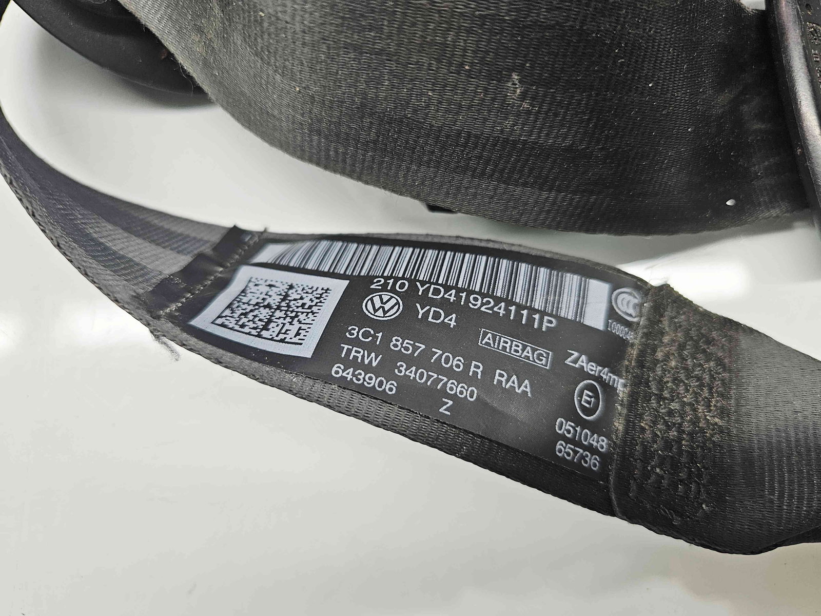 Centura dreapta fata Volkswagen Passat B7 (362) [Fabr 2010-2014] 3C1857706R - imagine 2