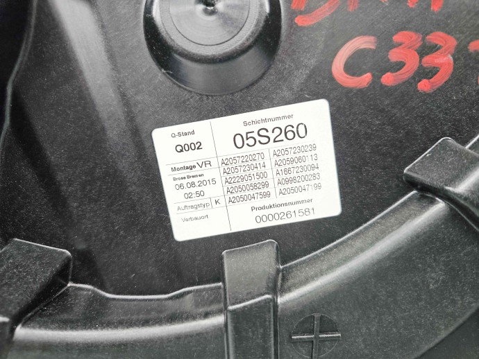 Macara electrica geam dreapta fata Mercedes Clasa C (W205) [Fabr 2014-prezent] A2057220270
