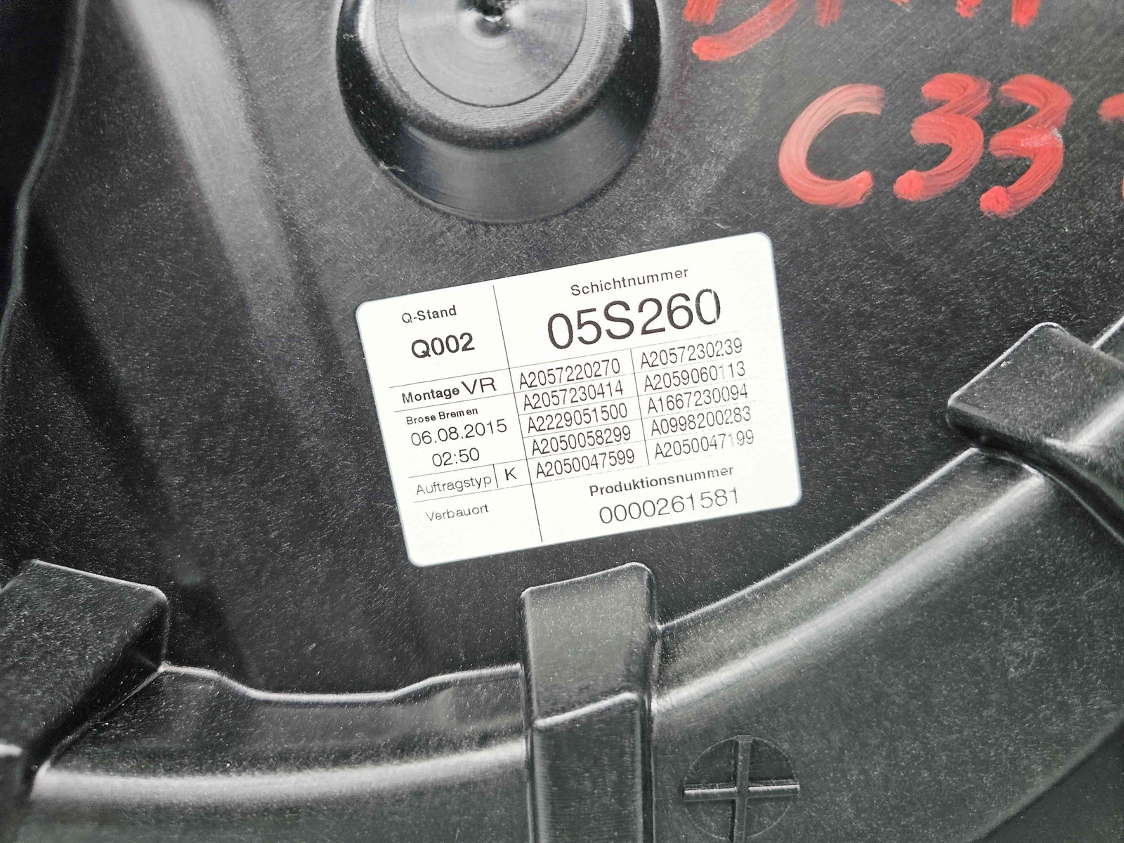 Macara electrica geam dreapta fata Mercedes Clasa C (W205) [Fabr 2014-prezent] A2057220270 - imagine 2