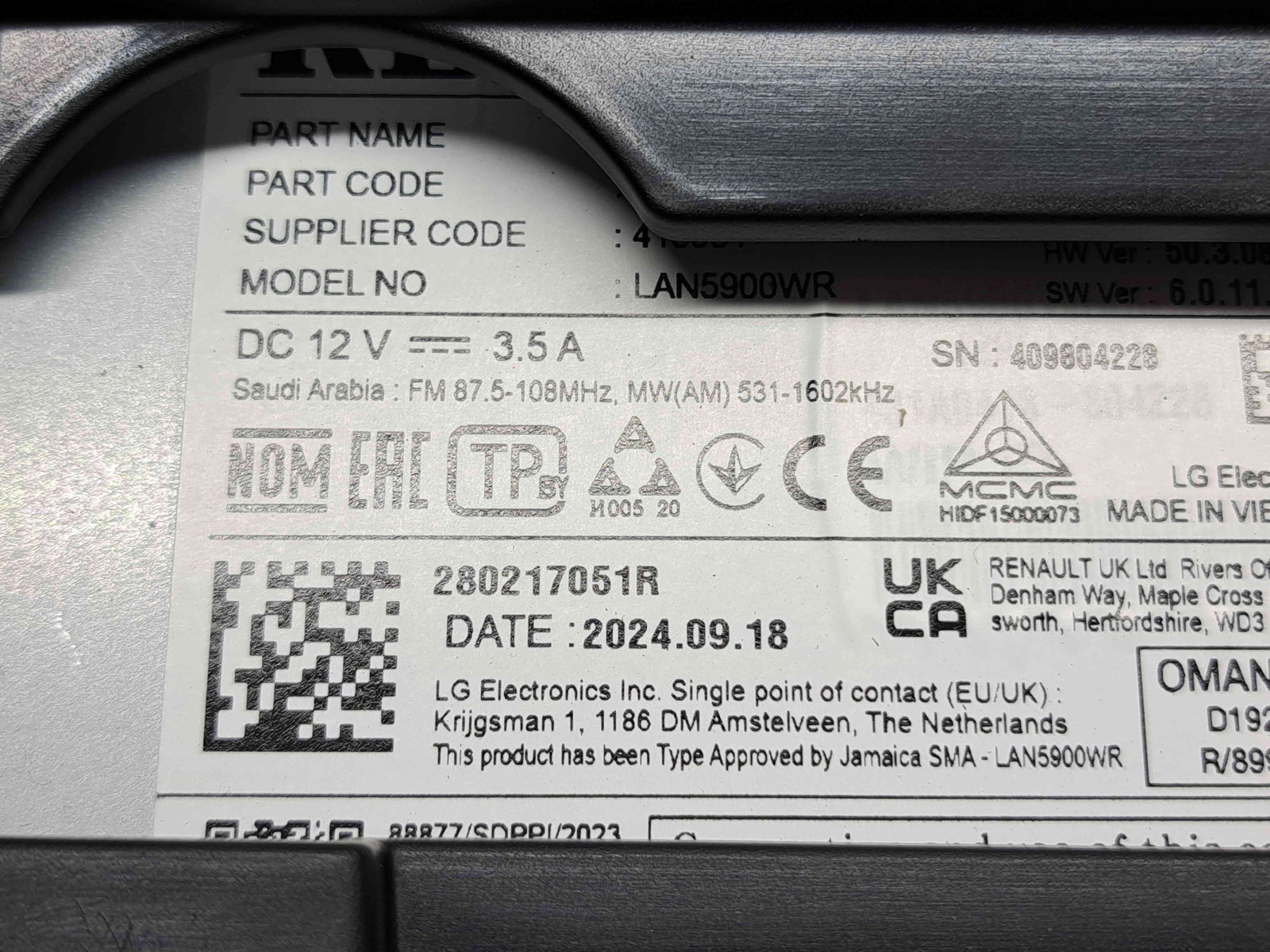 Radio CD cu navigatie Dacia Jogger facelift [Fabr 2021-2025] 280217051R - imagine 5