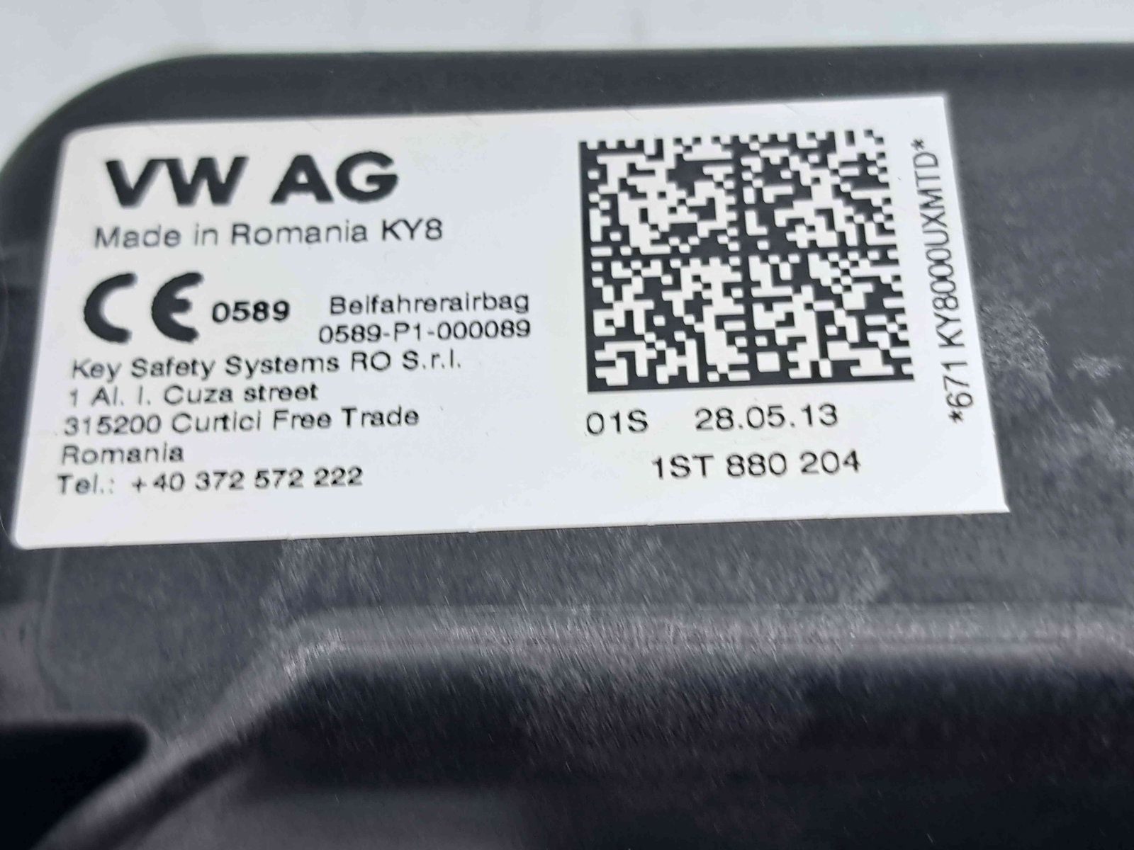 Airbag pasager Skoda Rapid (NH3) [Fabr 2012-2019] 1024430 - imagine 5