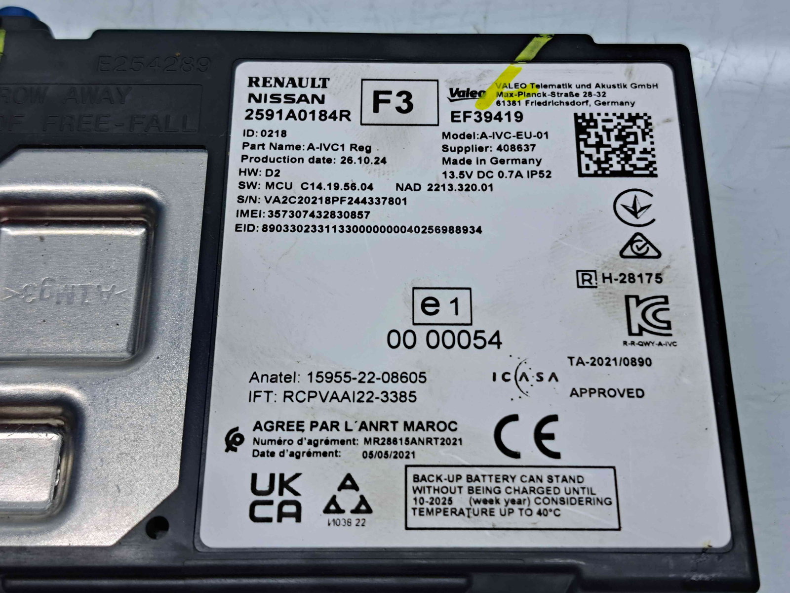 Modul confort Dacia Jogger facelift [Fabr 2021-2025] 2591A0184R - imagine 2