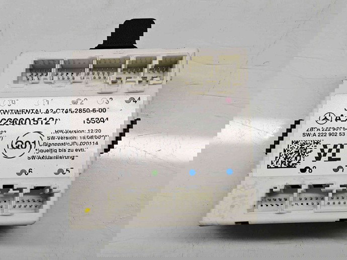  Modul confort Mercedes Clasa C (W205) [Fabr 2014-prezent] A2229001512