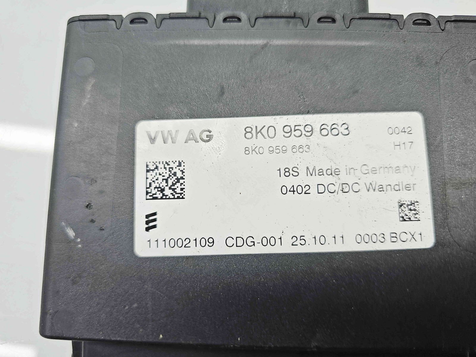 Modul confort AUDI A4 (8K2, B8) [Fabr 2008-2015] 8K0959663 - imagine 2