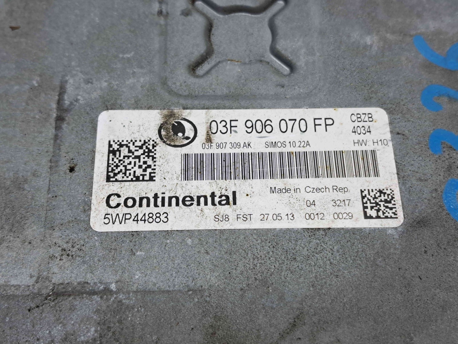 Calculator motor ECU Skoda Rapid (NH3) [Fabr 2012-2019] 03F906070FP 1.2 TSI CBZB 77KW / 105CP - imagine 3