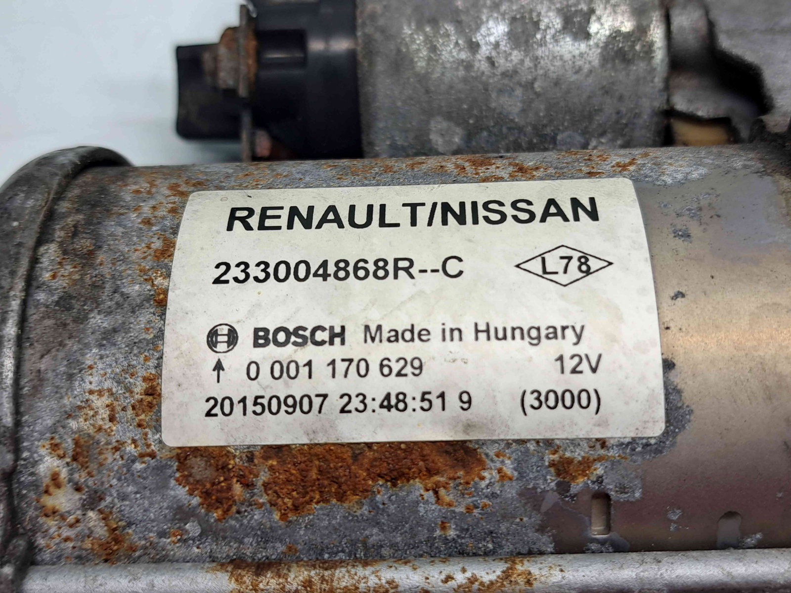 Electromotor 13 dinti Renault Kadjar [Fabr 2015-prezent] 233004868R 1.5 DCI K9K64681KW / 110CP - imagine 5