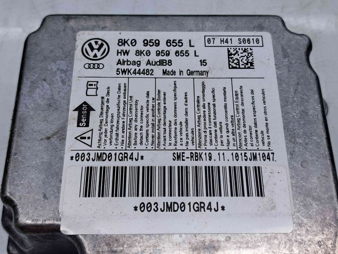 Calculator airbag  AUDI A4 (8K2, B8) [Fabr 2008-2015] 8K0959655L 3.0 TDI CCWA 176KW / 239CP