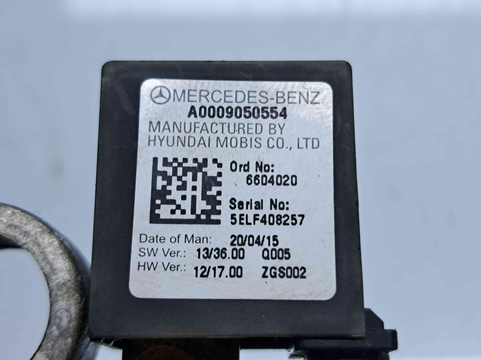 Borna baterie (-) Mercedes Clasa C (W205) [Fabr 2014-prezent] A0009050554 - imagine 9