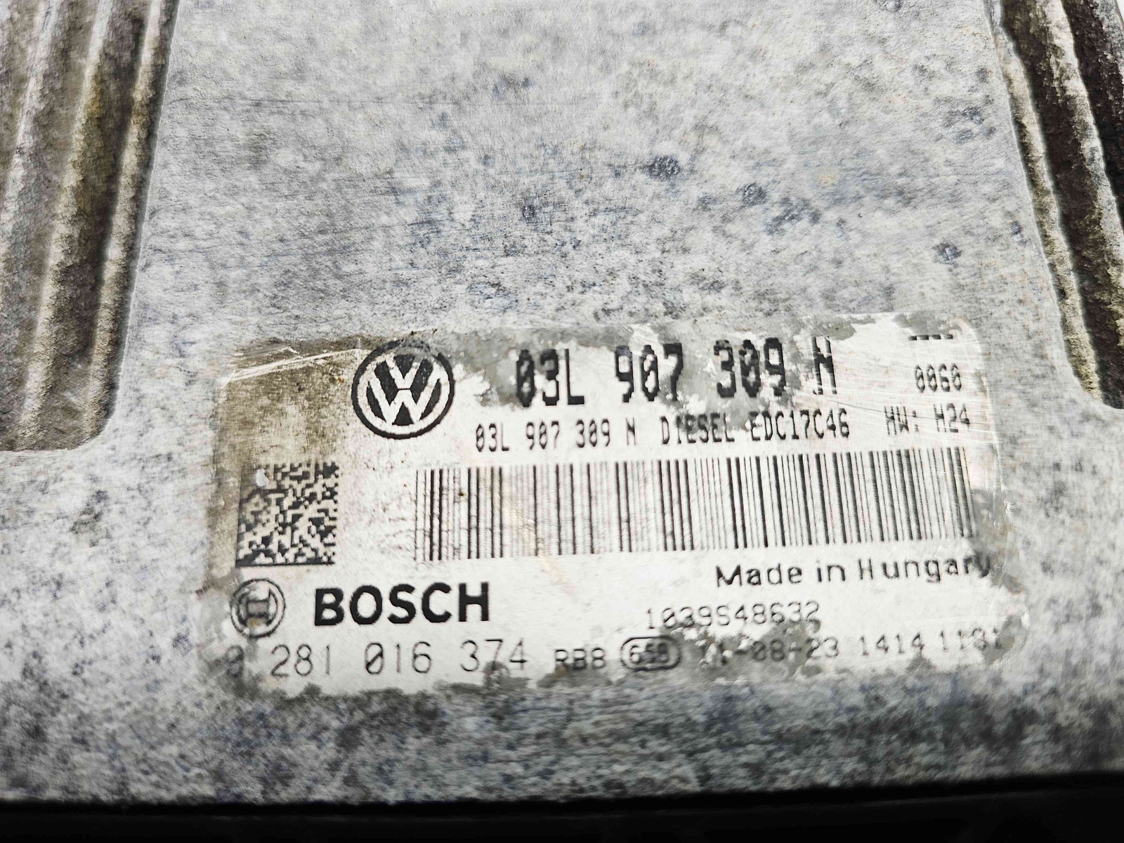Calculator motor ECU Volkswagen Passat B7 (362) [Fabr 2010-2014] 03L907309N 2.0 TDI CFFB 103KW / 140CP - imagine 2
