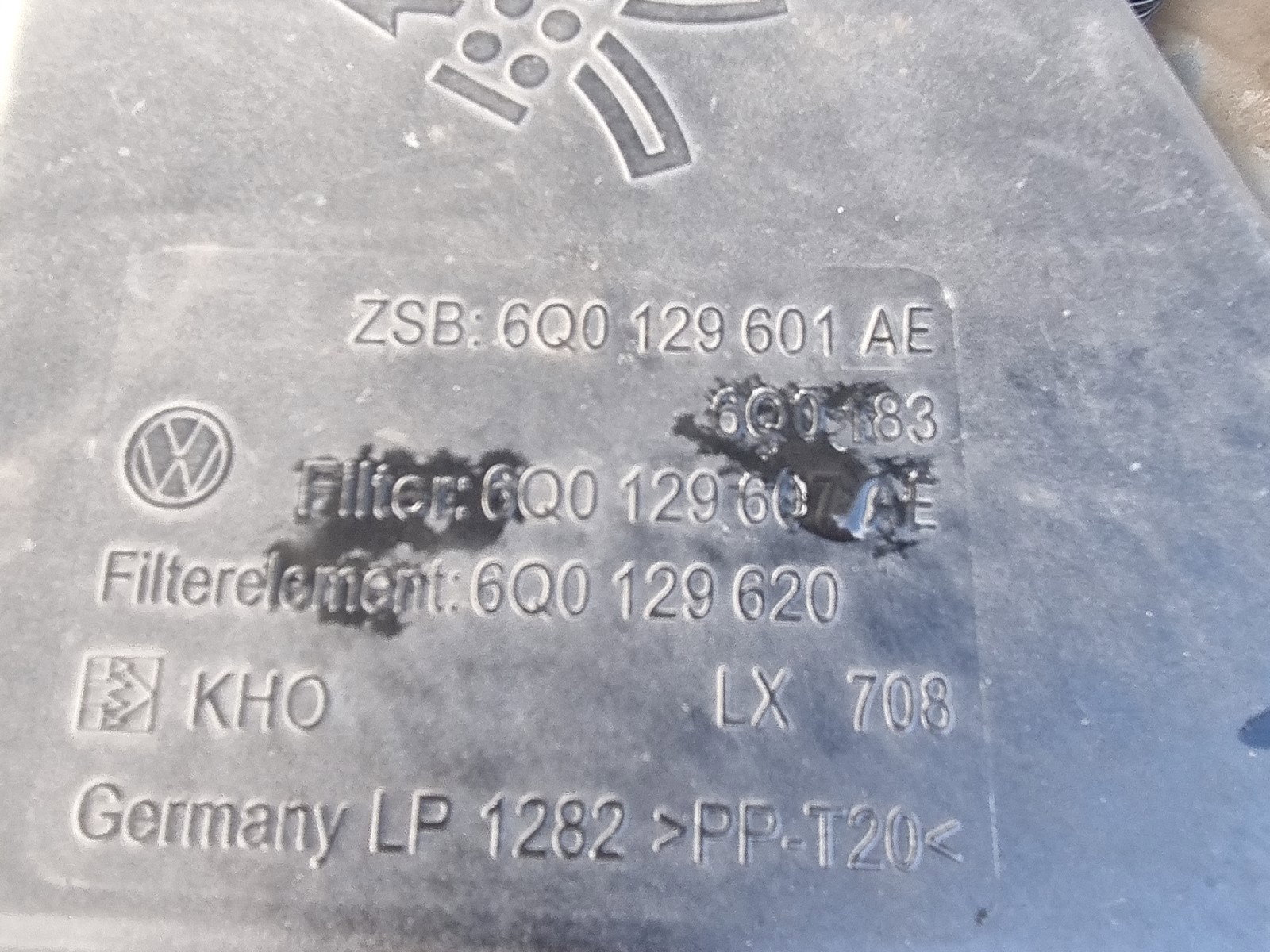 Carcasa filtru aer Skoda Fabia 1 Combi (6Y5) [Fabr 2000-2008] 6q0129601 1.9 SDI ASY 47KW / 64CP