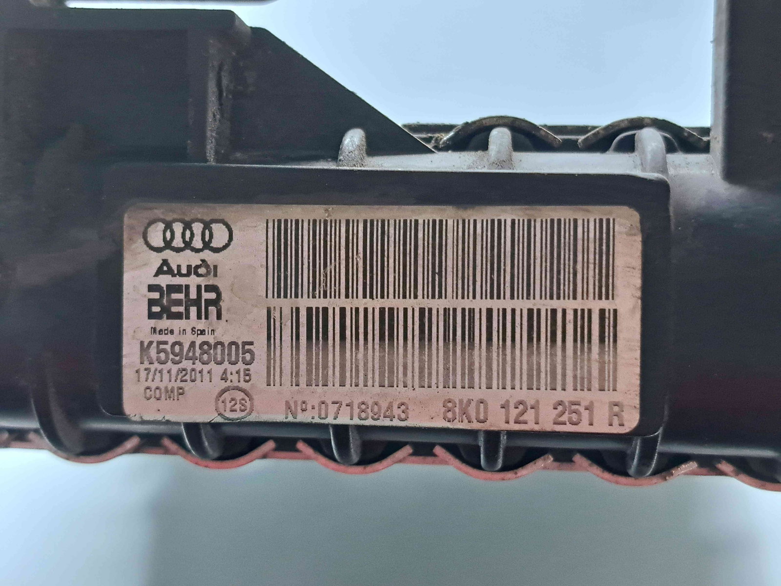 Radiator apa Audi A4 (8K2, B8) [Fabr 2008-2015] 8K0121251R 2.0 TDI CJCB 100KW / 136CP - imagine 5