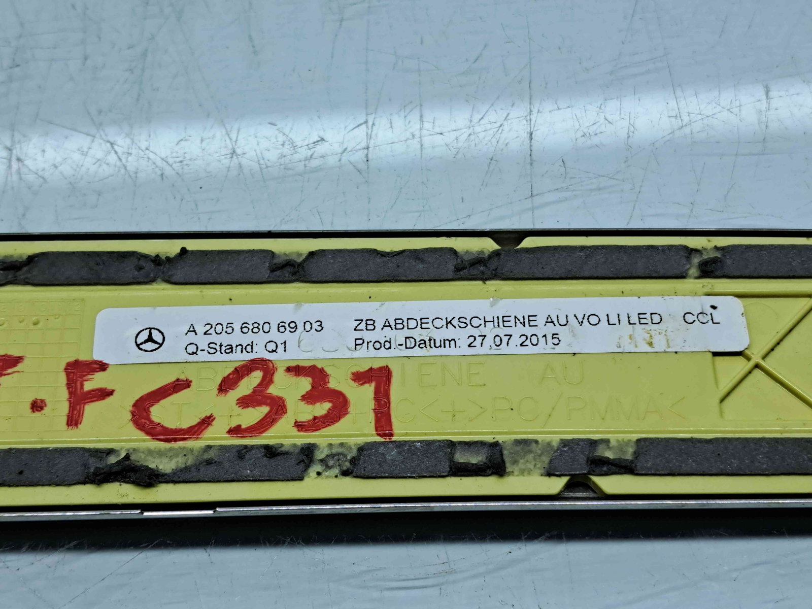 Ornament prag stanga fata Mercedes Clasa C (W205) [Fabr 2014-prezent] A2056806903 - imagine 4