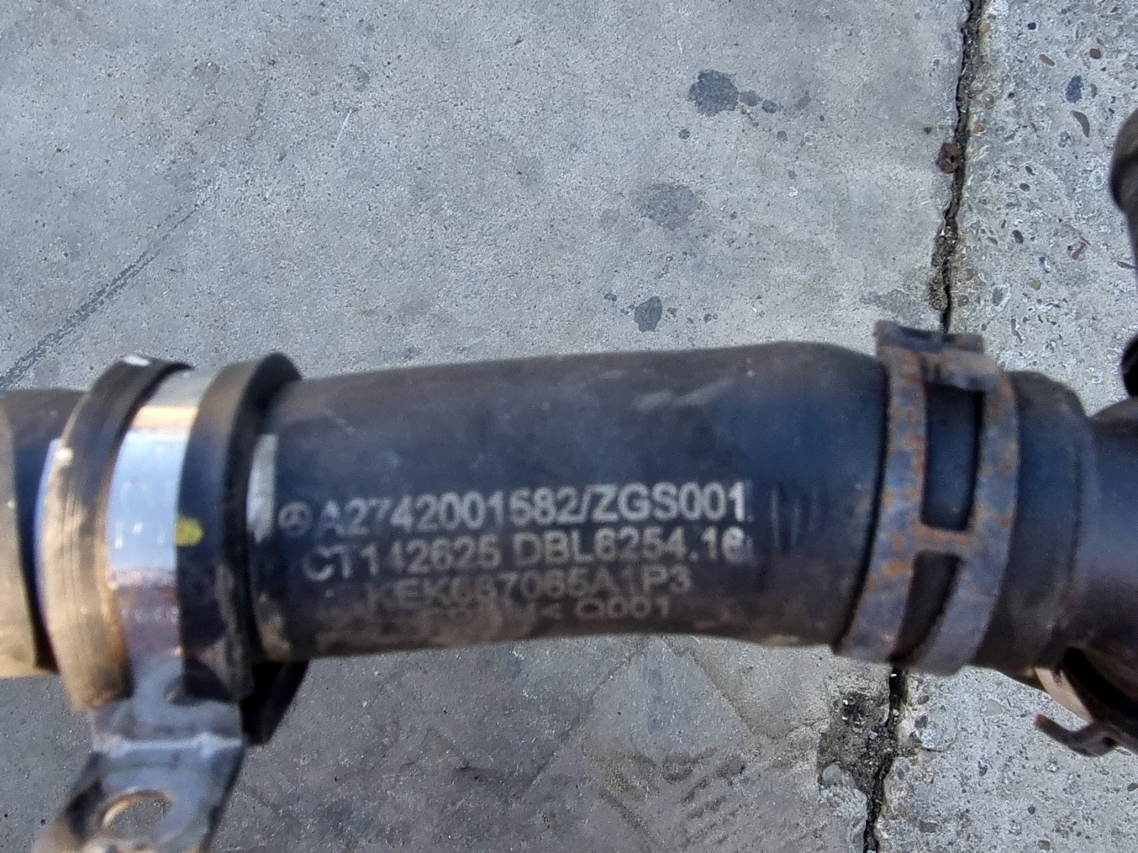 Furtun apa Mercedes Clasa C (W205) [Fabr 2014-prezent] A2742001582 2.0 Hibr 274920 210KW / 286CP - imagine 3