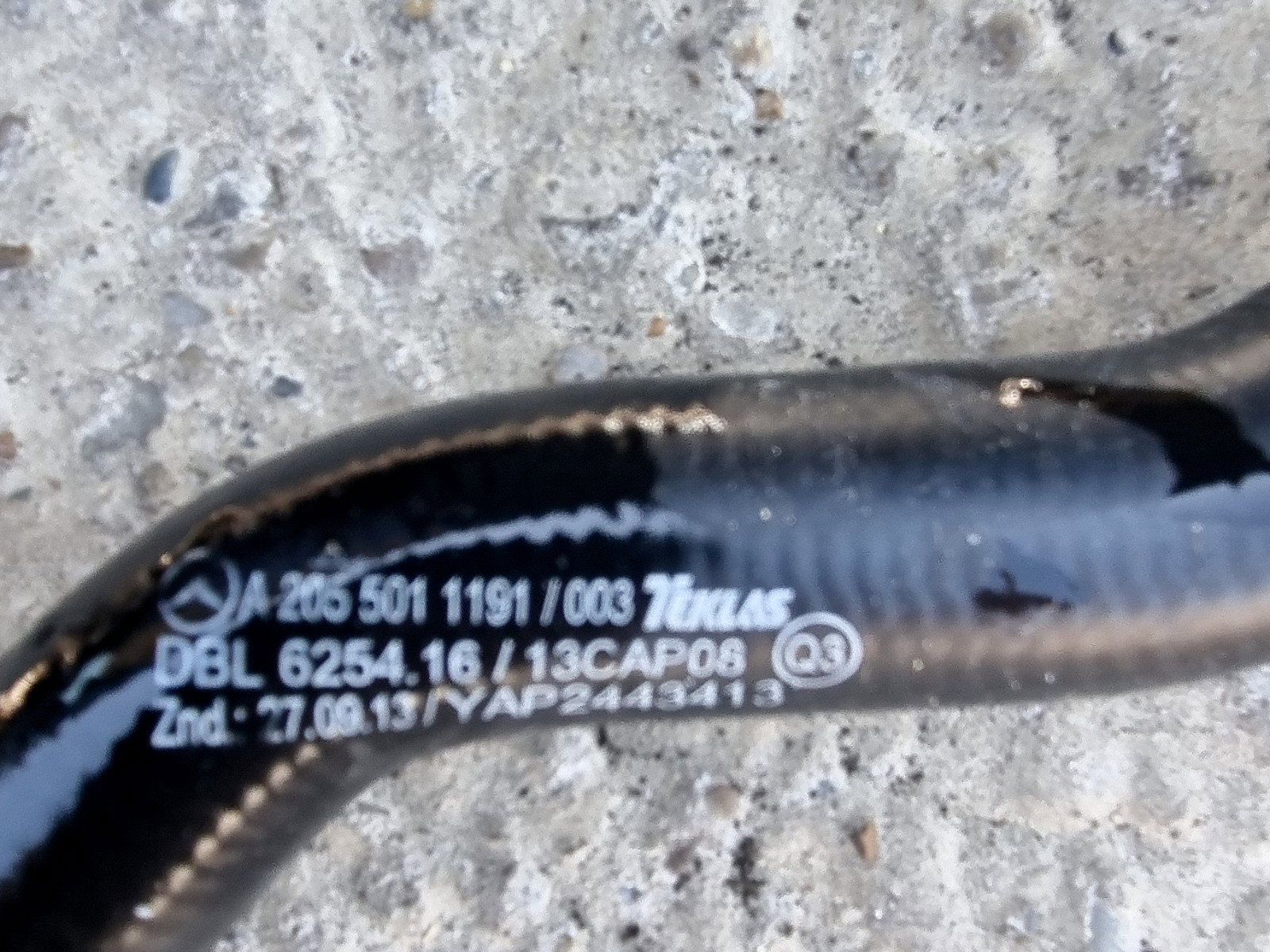 Furtun apa Mercedes Clasa C (W205) [Fabr 2014-prezent] A2055011191 2.0 Hibr 274920 210KW / 286CP - imagine 2