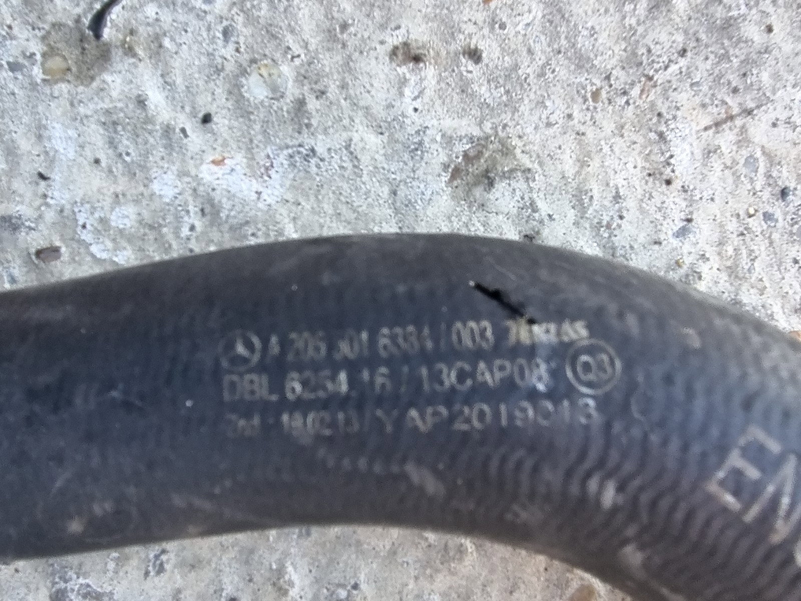 Furtun apa Mercedes Clasa C (W205) [Fabr 2014-prezent] A2055016384 2.0 Hibr 274920 210KW / 286CP - imagine 2