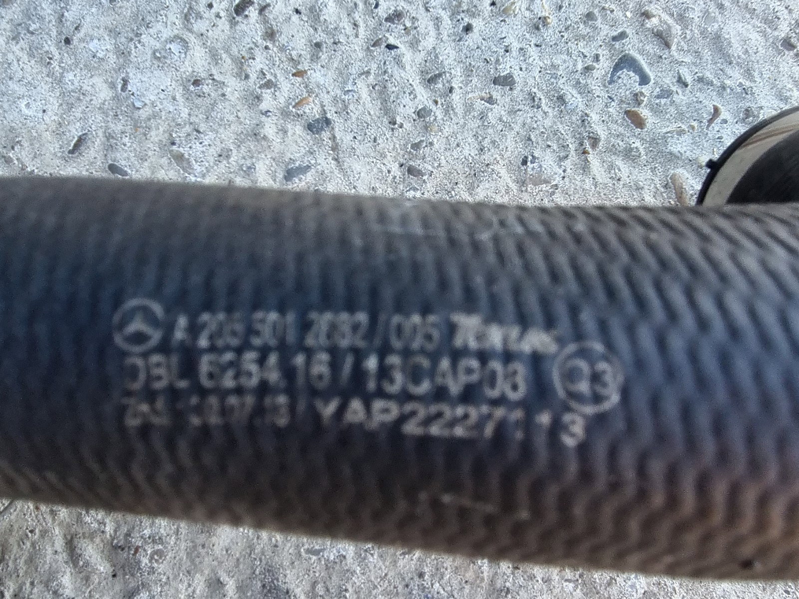 Furtun apa Mercedes Clasa C (W205) [Fabr 2014-prezent] A2055012882 2.0 Hibr 274920 210KW / 286CP - imagine 2