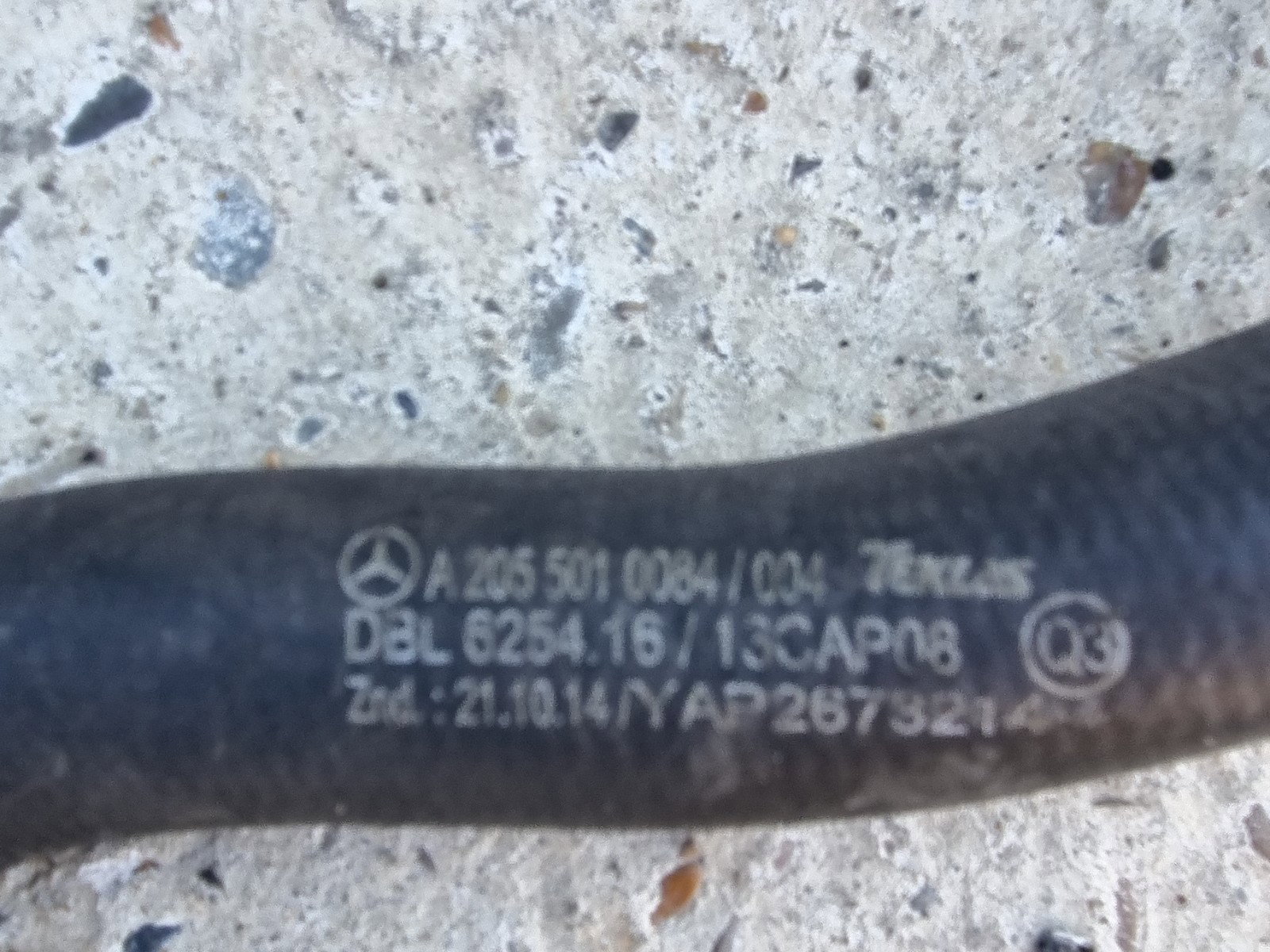 Furtun apa Mercedes Clasa C (W205) [Fabr 2014-prezent] A2055010084 2.0 Hibr 274920 210KW / 286CP - imagine 2