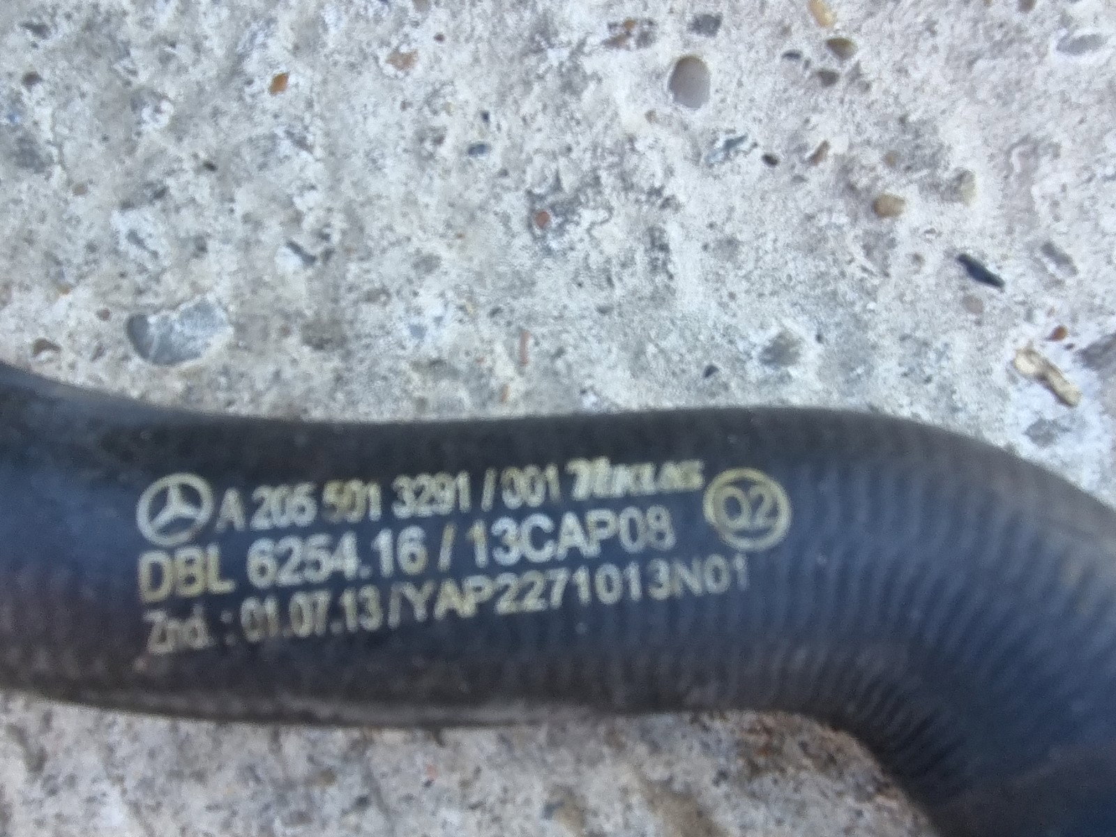 Furtun apa Mercedes Clasa C (W205) [Fabr 2014-prezent] A2055013291 2.0 Hibr 274920 210KW / 286CP - imagine 2