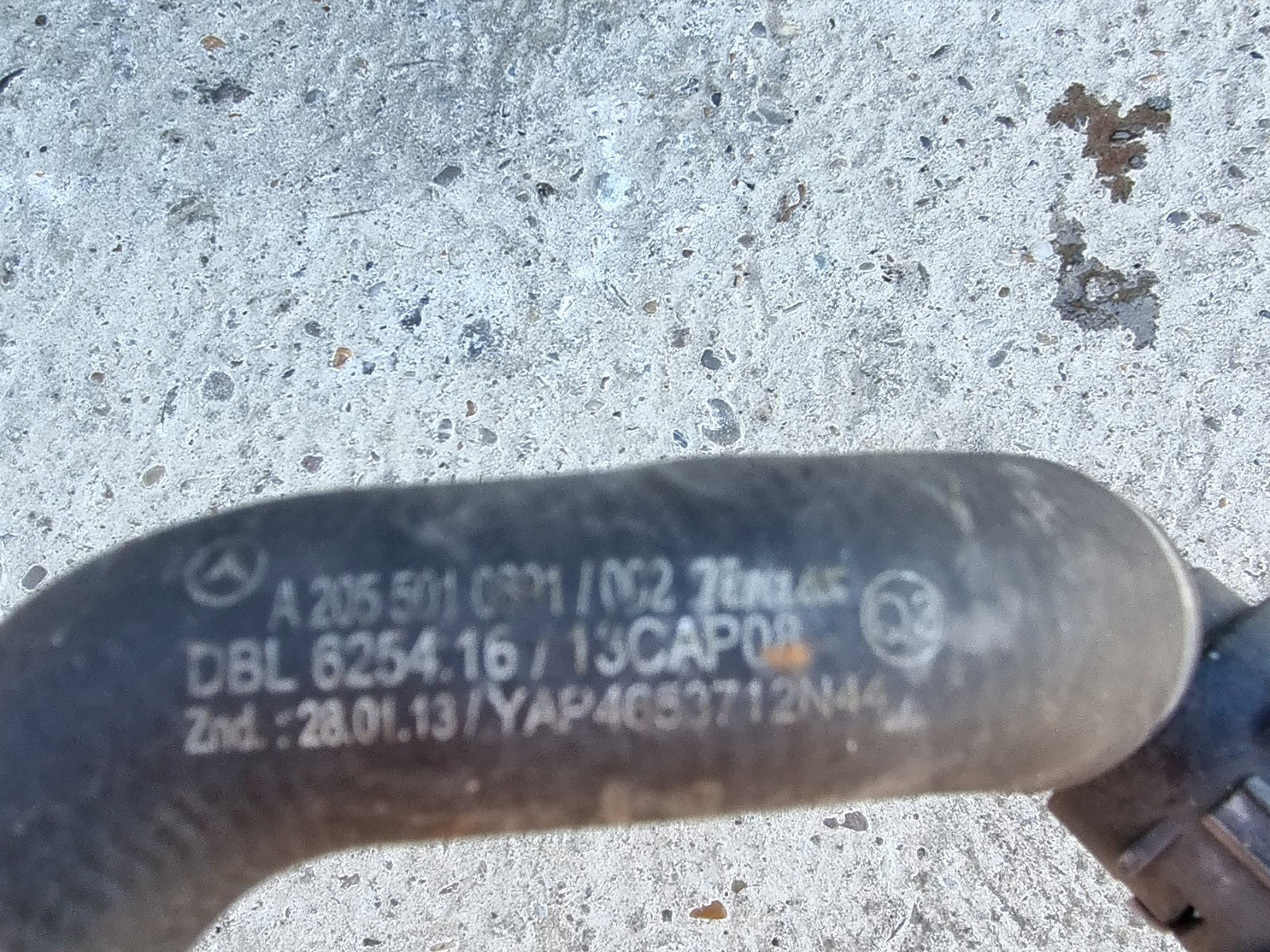 Furtun apa Mercedes Clasa C (W205) [Fabr 2014-prezent] A2055010891 2.0 Hibr 274920 210KW / 286CP - imagine 2