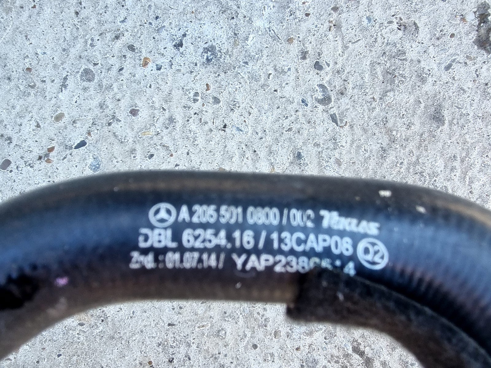 Furtun apa Mercedes Clasa C (W205) [Fabr 2014-prezent] A2055010800 2.0 Hibr 274920 210KW / 286CP - imagine 2