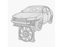 Electroventilator Skoda Fabia 1 Combi (6Y5) [Fabr 2000-2008] 6Q0959455J 1.9 SDI ASY 47KW / 64CP