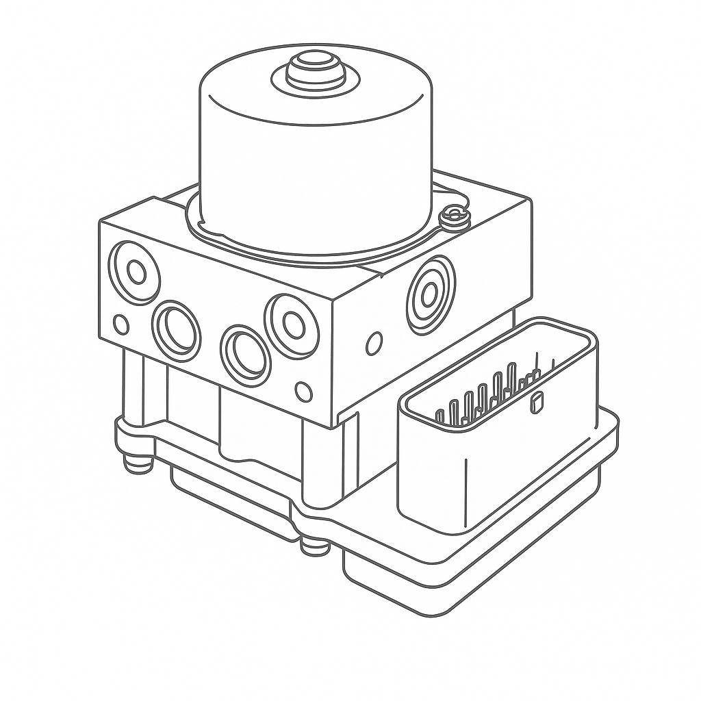 Pompa ABS Skoda Fabia 1 Combi (6Y5) [Fabr 2000-2008] 6Q0907375GX 1.9 SDI ASY 47KW / 64CP