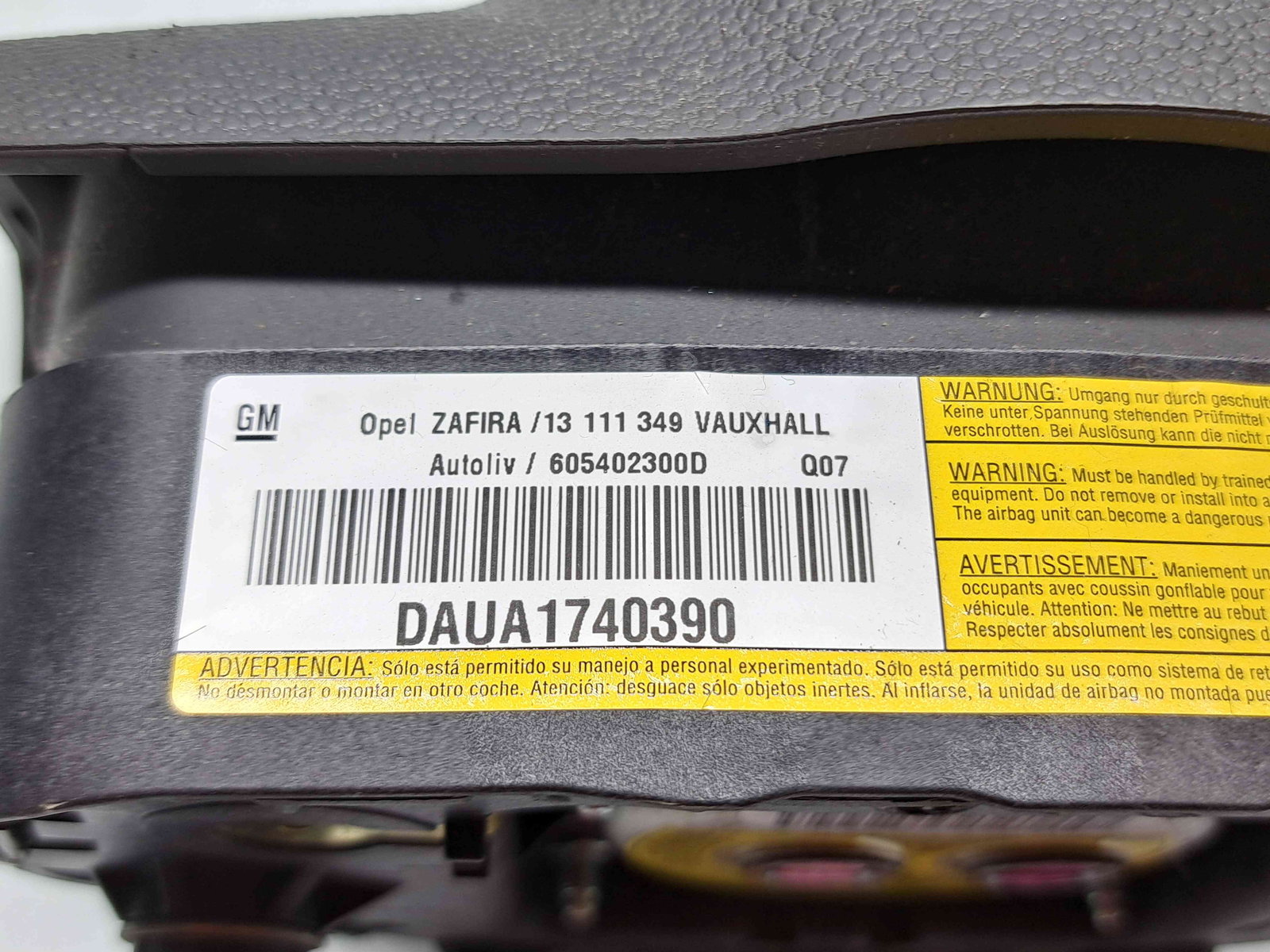 Airbag volan Opel Zafira B (A05) facelift [Fabr 2006-2011] 13111949 - imagine 3