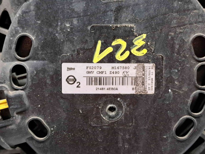 Electroventilator Nissan Qashqai (2) [Fabr 2013-2017] 214814EB0A 1.5 DCI K9K646 81KW / 110CP