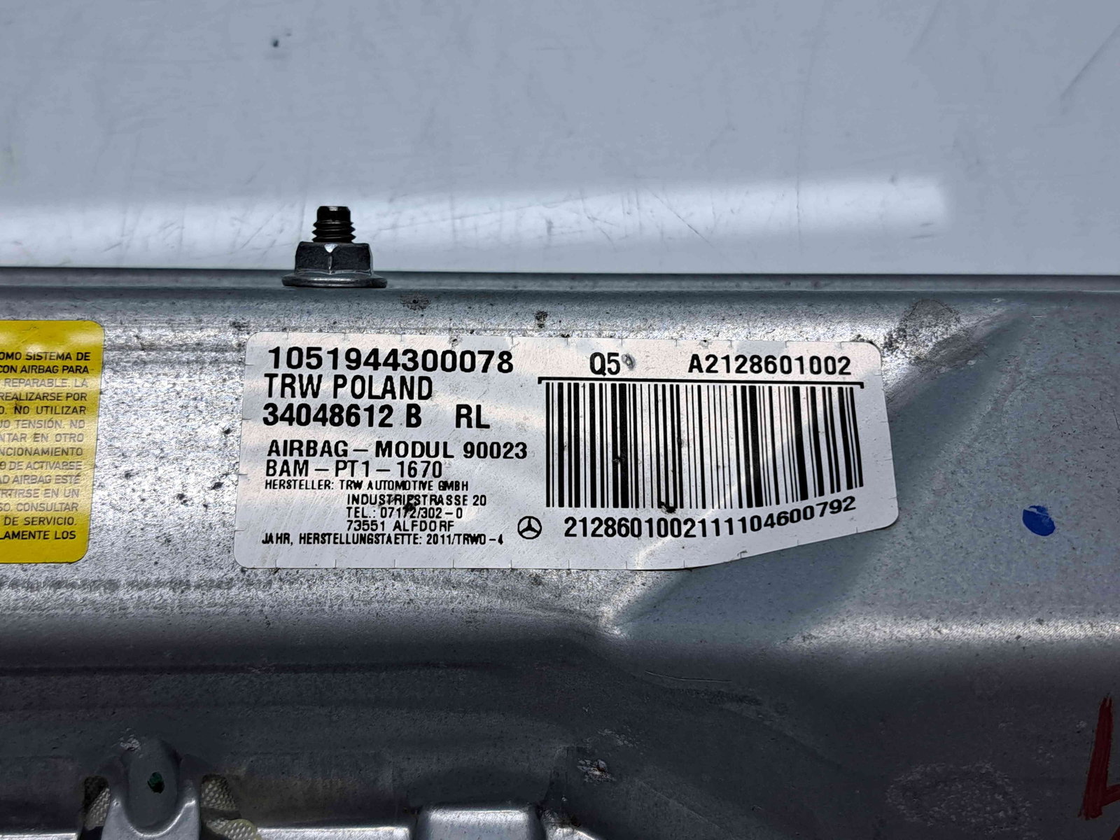 Airbag genunchi Mercedes Clasa E (W212) AMG [Fabr 2009-2016] 34048612B - imagine 4