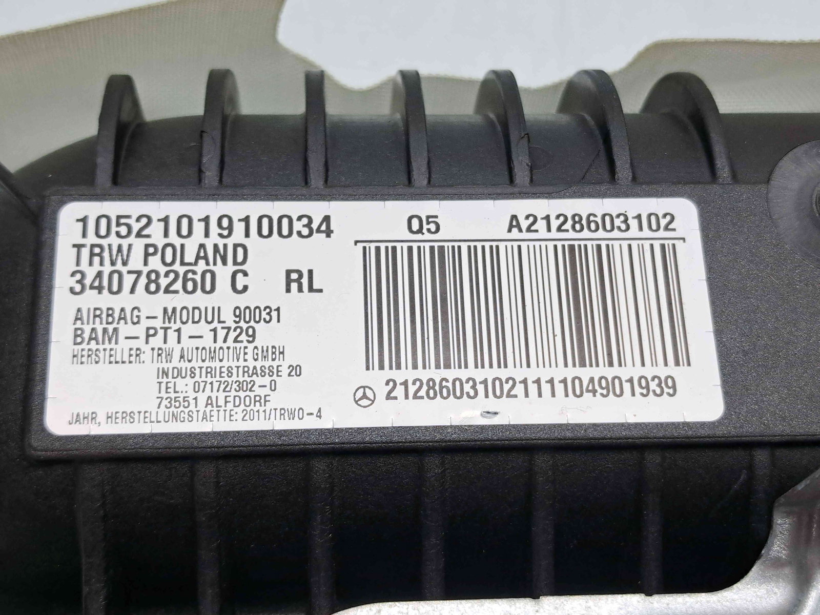 Airbag pasager Mercedes Clasa E (W212) AMG [Fabr 2009-2016] A2128603102 - imagine 4