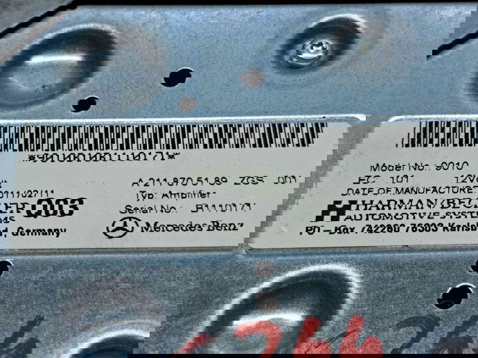  Amplificator audio Mercedes Clasa E (W212) AMG [Fabr 2009-2016] A2118705189